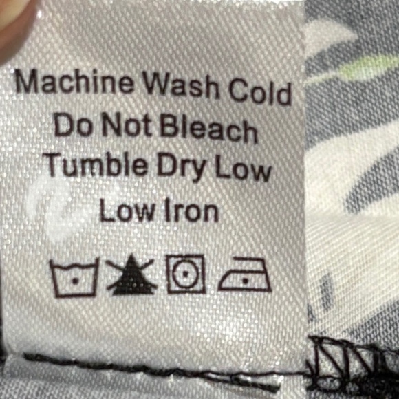 NWT Tuckernuck Women Verdant Iris ¾ Sleeve Mini Shirt Dress Sz M Black Cotton - Picture 11 of 16